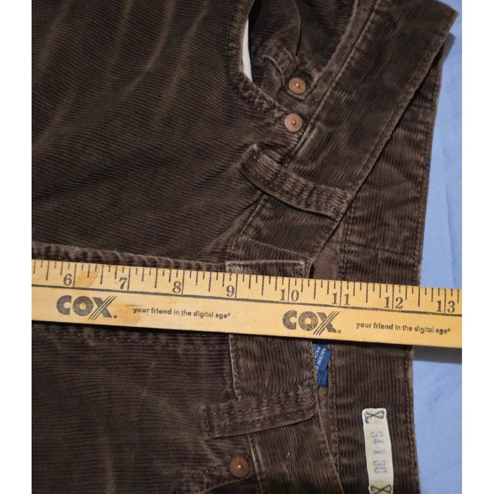 Vtg Polo Ralph Lauren Corduroy Brown Pants Size‎ 34 X 30